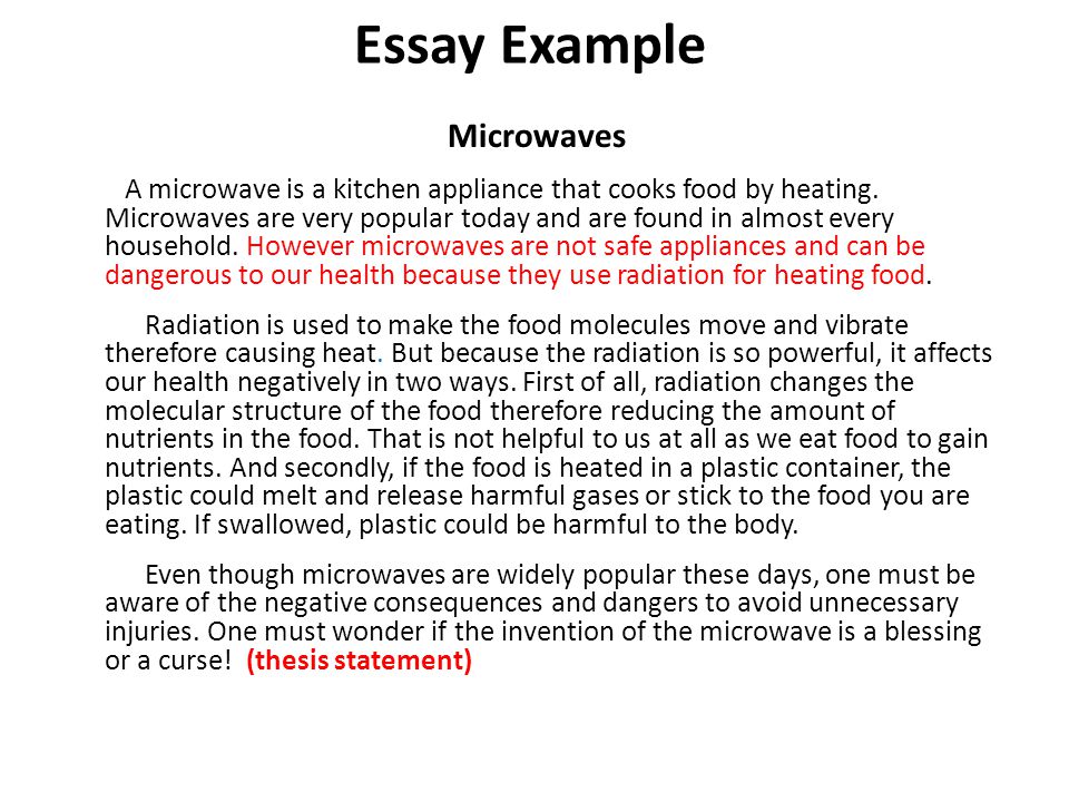 What does a 3 paragraph essay look like